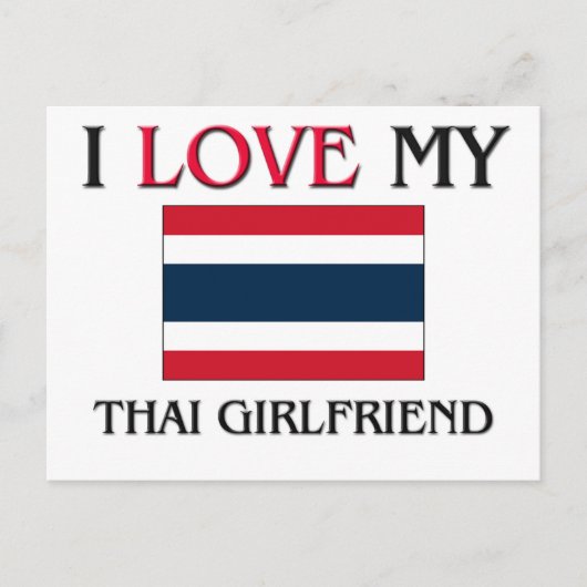 タイ人のガールフレンドが大好き ポストカード (正面)