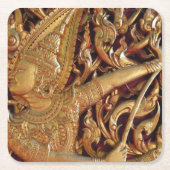 タイ仏教寺院詳細 スクエアペーパーコースター (正面)