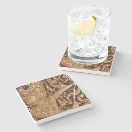 タイ仏教寺院詳細 ストーンコースター (横)