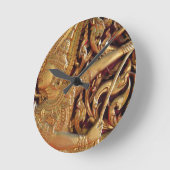 タイ仏教寺院詳細 ラウンド壁時計 (傾斜)