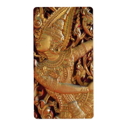 タイ仏教寺院詳細 ラベル (正面)