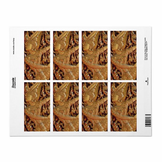 タイ仏教寺院詳細 ラベル (フルシート)