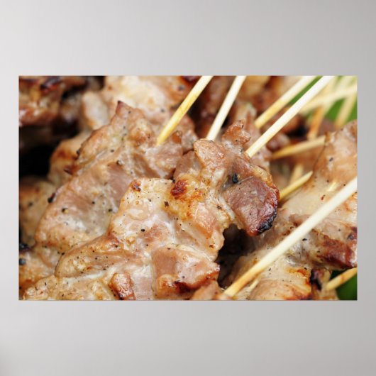 タイ伝統の調理済み肉 ポスター (正面)