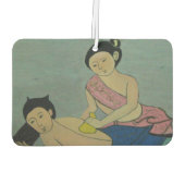 タイ伝統的マッサージ カーエアーフレッシュナー (裏面)