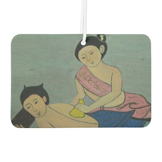 タイ伝統的マッサージ カーエアーフレッシュナー (裏面)