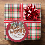 タイ信じプログラフィックSantaとReindeer オーナメントカード<br><div class="desc">最愛の紙来オーナメントは、永遠の記念として持っている大切なメモリを持つ紙カードであなたにする</div>
