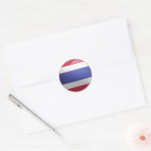 タイ光沢円国旗 ラウンドシール (封筒)