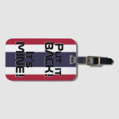 タイ国旗おもしろい国 ラゲッジタグ (正面横)