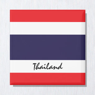 タイ国旗とタイの祝日/スポーツファン マグネット