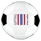 タイ国旗とタイパーソナライズされた サッカーボール (回転)