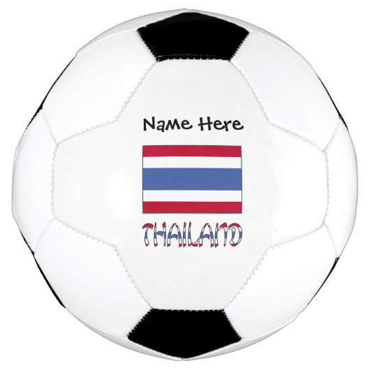 タイ国旗とタイパーソナライズされた サッカーボール (正面)