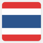 タイ国旗のシール スクエアシール (正面)