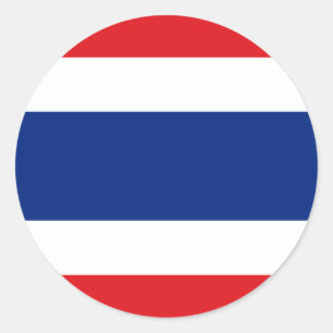 タイ国旗のシール ラウンドシール