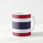 タイ国旗のセラミックマグカップ コーヒーマグカップ (正面右)