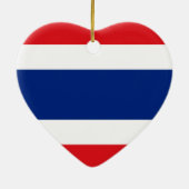 タイ国旗のハートオーナメント セラミックオーナメント (裏面)