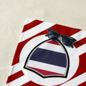 タイ国旗のビーチタオル ビーチタオル (インサイチュ)