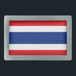 タイ国旗のベルトバックル 長方形ベルトバックル<br><div class="desc">タイ国旗のベルトバックル</div>