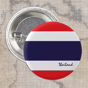 タイ国旗のボタン、愛国的なタイ国旗のファッション 缶バッジ