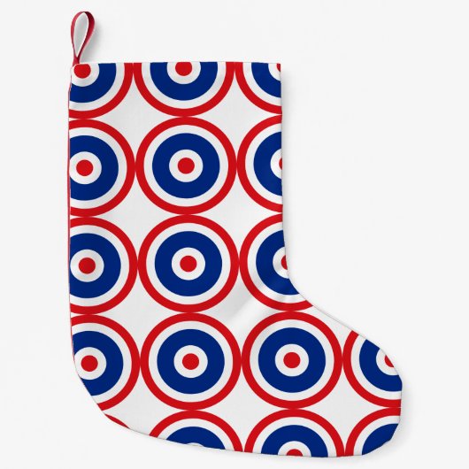 タイ国旗のラウンドデルターゲット スモールクリスマスストッキング (正面)