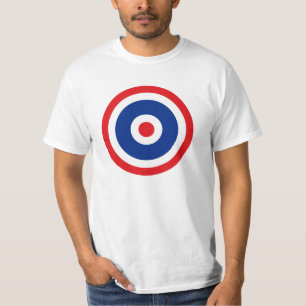 タイ国旗のラウンドデルターゲット Tシャツ