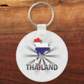 タイ国旗の地図2.0 キーホルダー (正面)