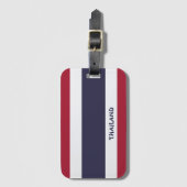 タイ国旗の愛国心 ラゲッジタグ (正面縦)