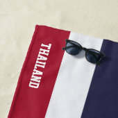 タイ国旗の華やかな愛国心 ビーチタオル (インサイチュ)