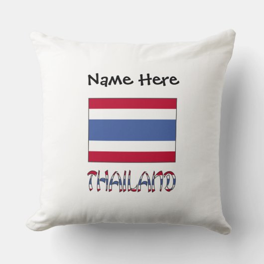 タイ国旗カスタマイズ クッション (正面)