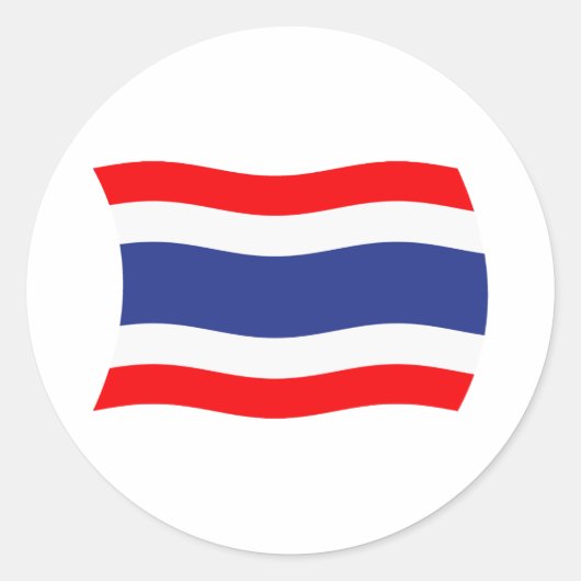 タイ国旗ステッカー ラウンドシール (正面)