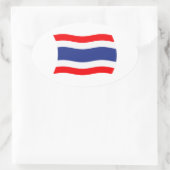 タイ国旗ステッカー 楕円形シール (バッグ)