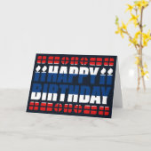 タイ国旗誕生日カード カード (黄色い花)