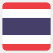 タイ国旗 スクエアシール (正面)