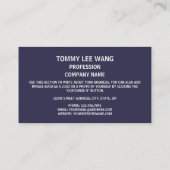 タイ国旗、タイ国旗 名刺 (裏面)