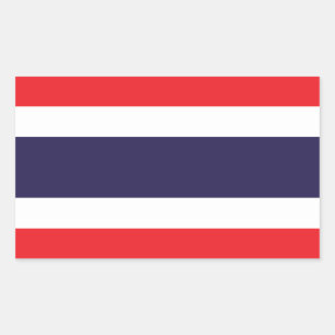 タイ国旗 – タイ国旗 長方形シール