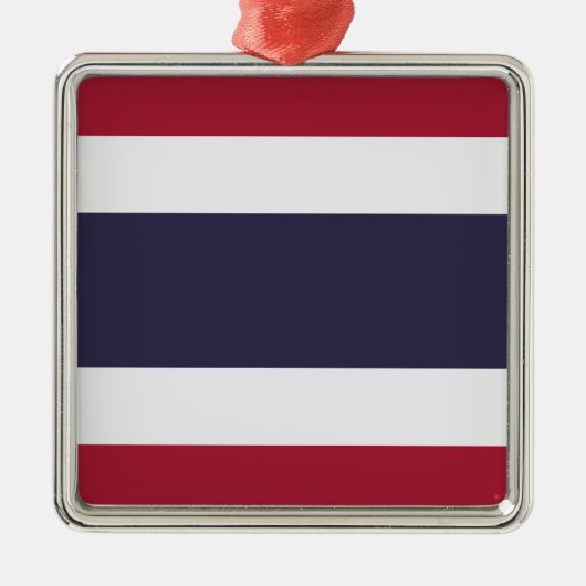 タイ国旗（タイ） メタルオーナメント (正面)