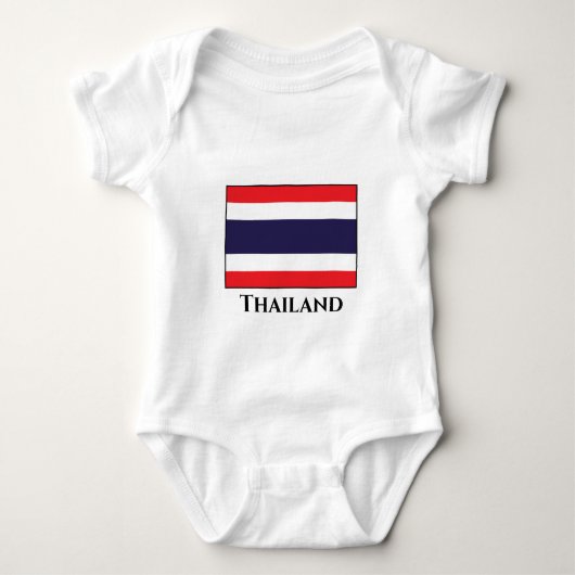 タイ国旗 ベビーボディスーツ (正面)