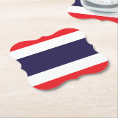 タイ国旗 ペーパーコースター (アングル)