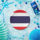 タイ国旗 ペーパープレート (パーティー)