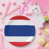 タイ国旗 ペーパープレート (パーティー)