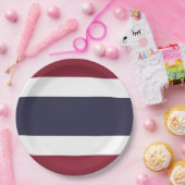 タイ国旗 ペーパープレート (パーティー)