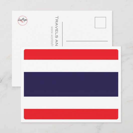 タイ国旗 –  ポストカード (正面/裏面)