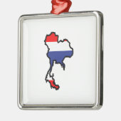 タイ国旗 メタルオーナメント (左)