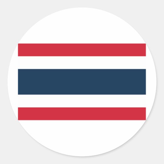 タイ国旗 ラウンドシール (正面)