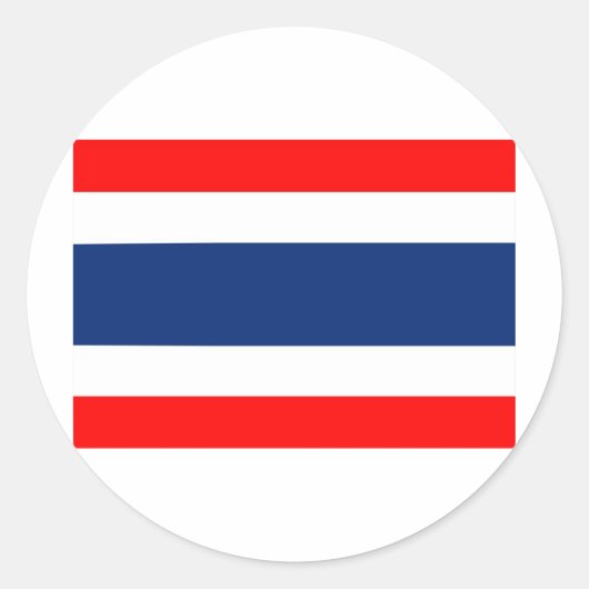 タイ国旗 ラウンドシール (正面)