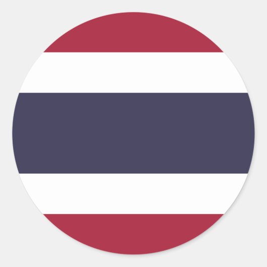 タイ国旗 ラウンドシール (正面)