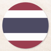 タイ国旗 ラウンドペーパーコースター (正面)