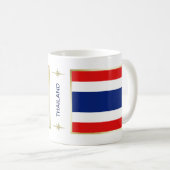 タイ国旗+地図マグカップ コーヒーマグカップ (正面右)