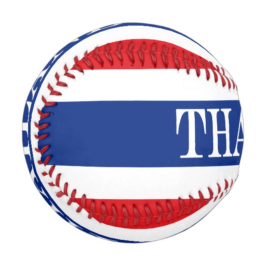 タイ国旗 野球ボール (正面左)