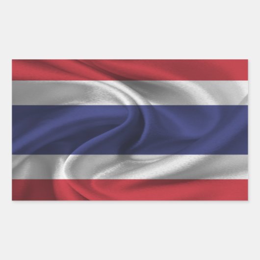 タイ国旗 長方形シール (正面)