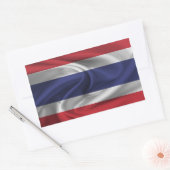 タイ国旗 長方形シール (封筒)